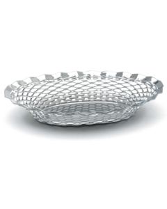 Stainless Steel Oval Basket 11.3/4" x 9.1/4"