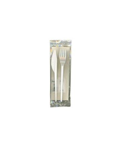 Recyclable 2 in 1 Cutlery Pack Set (Polystyrene)