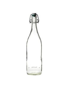 Ceramic Flip Top Bottle 17.5oz With Green Washer