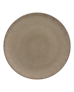 Modern Rustic - Flat Coupe Plate Natural Wood 11"