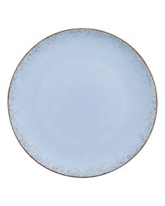Modern Rustic - Flat Coupe Plate Natural Blue 11"