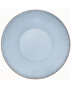 Modern Rustic - Deep Coupe Plate Natural Blue 9.6"