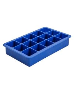15 Cavity Silicone Ice Cube Mould 1.25 Inch Square (Blue)