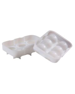 6 Cavity Silicone Ice Ball Mould - Clear
