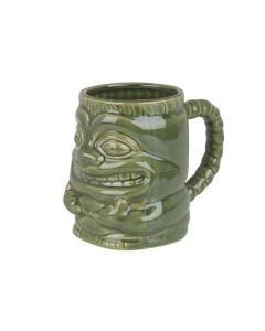 Ceramic Tiki Mug With Handle 425ml - Sea Green