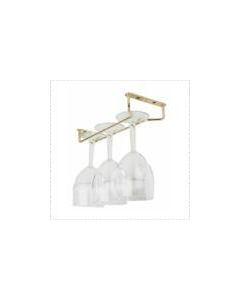 10" Brass Wine Glass Hanger / Storage rack