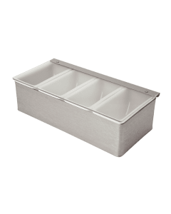 4 Part Stainless Steel Condiment Holder