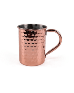 copper plated hammered mug -400ml