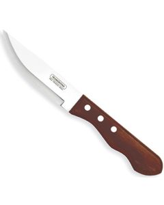 Jumbo Polywood Steak Knife - Pointed Blade (Red) 25cm