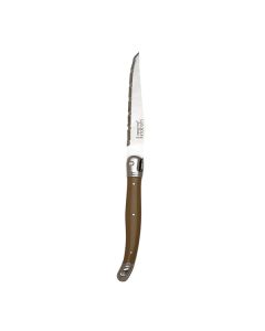 Laguiole Toupe Handle Stk Knife Serrated 1.2mm Blade