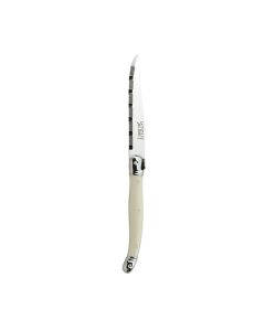 Laguiole Ivory Handle Stk Knife Serrated 1.2mm Blade