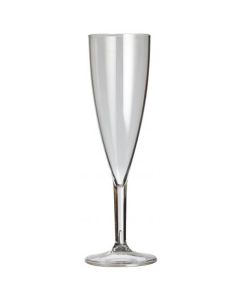 Clarity Polystyrene Champagne Flute 175ml CE @ 125ml