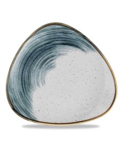 Churchill Super Vitrified Stonecast Accents Triangle Plate - Blueberry - 26.5 Inch