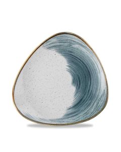 Churchill Super Vitrified Stonecast Accents Triangle Plate - Blueberry - 22.9 Inch