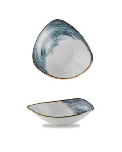 Churchill Super Vitrified Stonecast Accents Triangle Bowl - Blueberry - 23.5 Inch