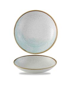 Churchill Super Vitrified Stonecast Accents Coupe Bowl - Duck Egg - 24.8 Inch