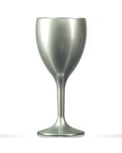 Premium Polycarbonate Wine Glass 9oz Silver
