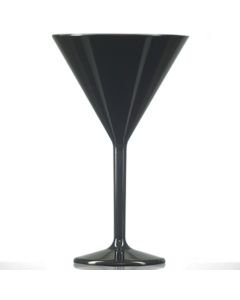 Premium Polycarbonate Martini Glass 7oz Black