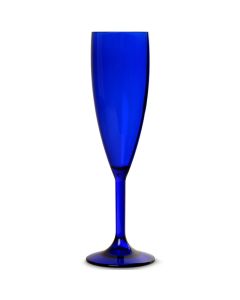 Royal Blue Polycarb Champagne Flutes