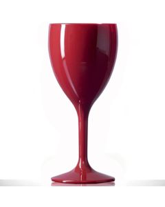 Premium Polycarbonate Wine Glass 11oz Red