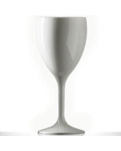 Premium Polycarbonate Wine Glass 11oz White