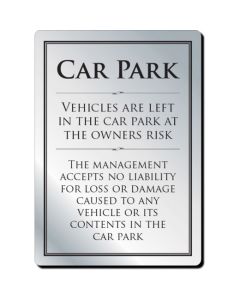 Car Park Disclaimer (Framed)
