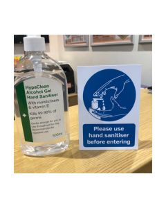 A6 Please Use Hand Sanitiser Before Entering Counter Top Display Notice