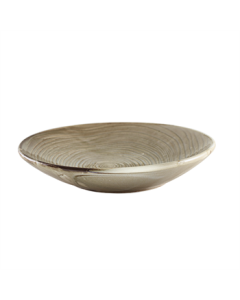 Terra Porcelain Grey Organic Coupe Bowl 21cm
