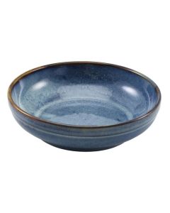 Terra Porcelain Aqua Blue Coupe Bowls