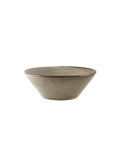 Terra Porcelain Grey Conical Bowl 16cm