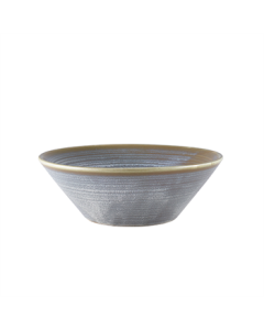 Terra Porcelain Matt Grey Conical Bowl 19.5cm