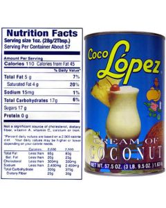 Coco Lopez Coconut Cream Cocktail Mix