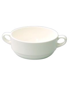 Churchill Alchemy White - 10oz Handled Consomme Bowl