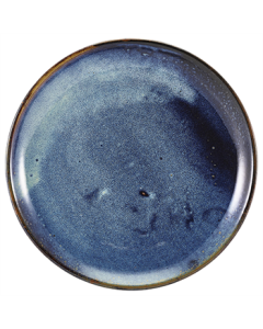 Terra Porcelain Aqua Blue Coupe Plate 30.5cm