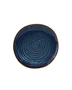 Terra Porcelain Aqua Blue Organic Plate 21cm