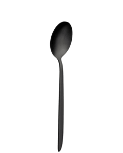 Orca Matt Black Dessert Spoon
