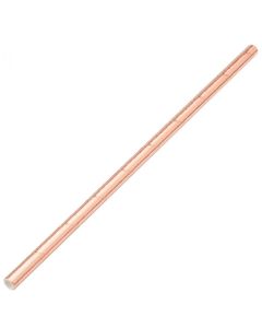 Copper Paper Straws 8"