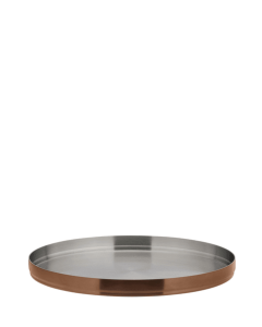 Brushed Copper Round Plate 9" (23cm)
