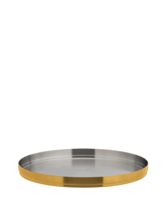 Brushed Gold Round Plate 9" (23cm)