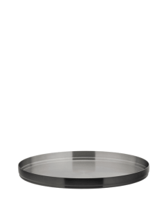 Brushed Black Round Plate 9" (23cm)