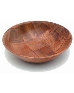 Round Woven Wooden Bowls