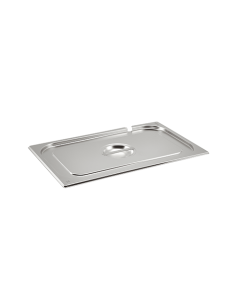 St/St Gastronorm Pan Notched Lid 1/1