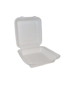Bagasse Square Lunch Box 8"x8"