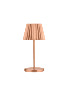 Dominica LED Cordless Lamp 26cm - Brushed Copper