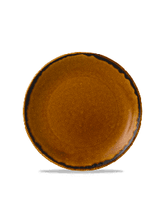 Harvest Brown Coupe Plate 6.5" Box 12