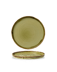 Harvest Green Walled Plate 8.67" Box 6