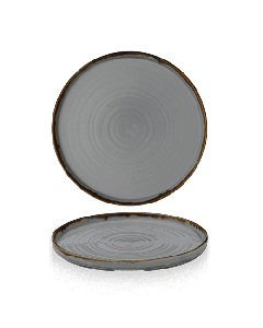 Harvest Grey Walled Plate 10 2/8" Box 6