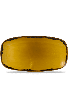 Harvest Mustard Chefs Oblong Plate 13 7/8X7 3/8" Box 6