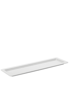 Melamine White Platters GN 2/4 - 0.5" (1.5cm) Deep