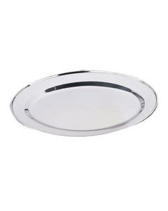 18" Stainless Steel Oval Meat Flats